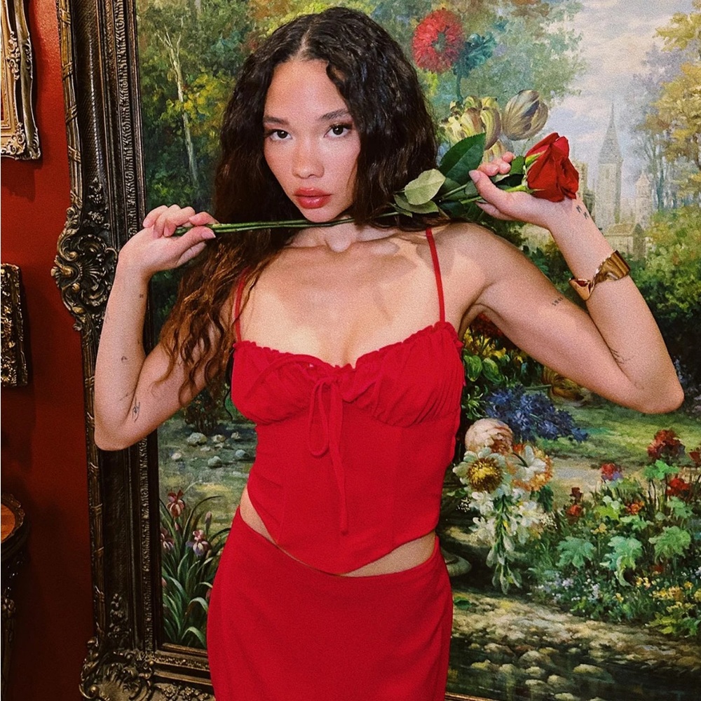 Princess polly Orianne red corset